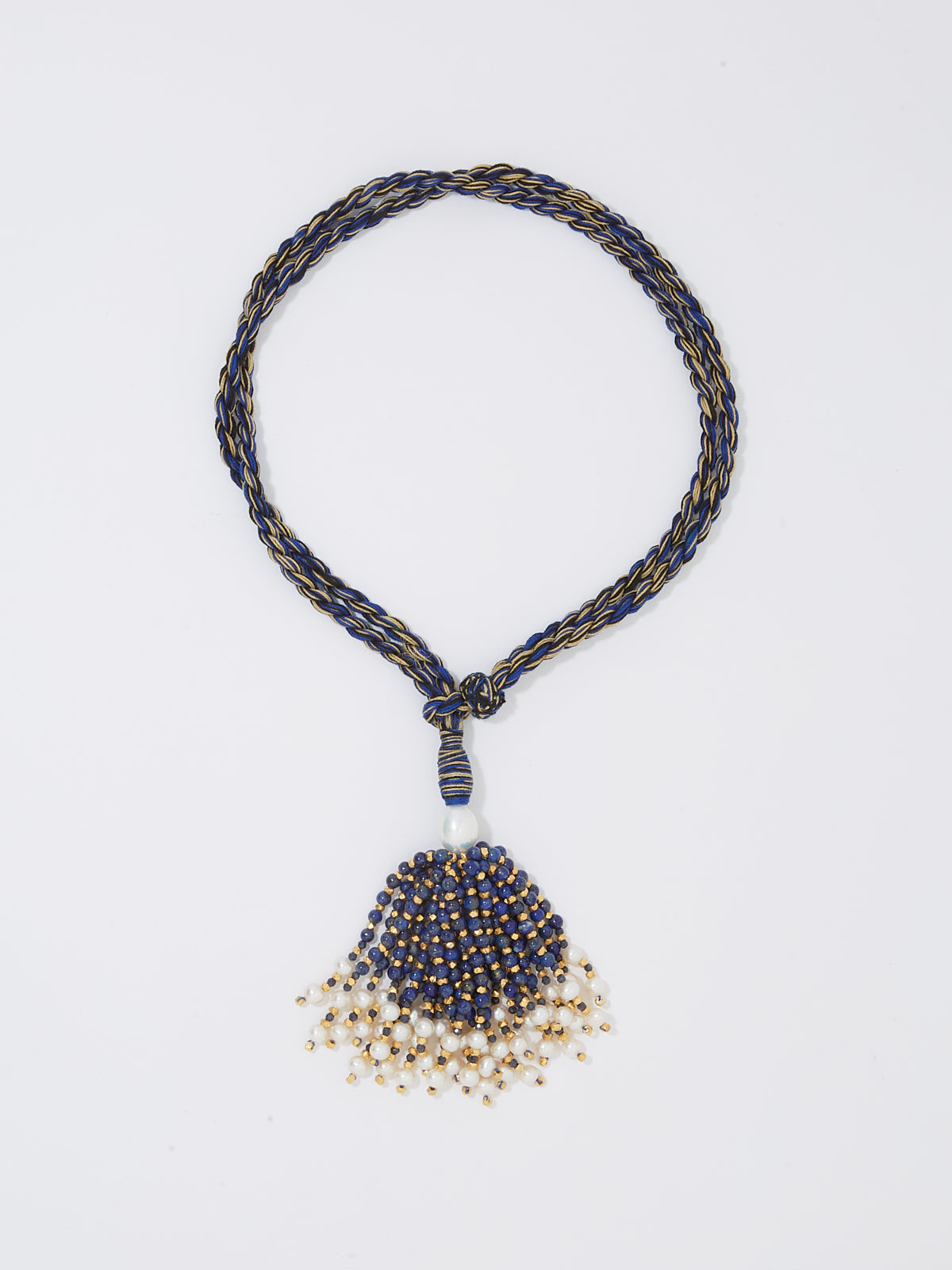 Pompom choker necklace