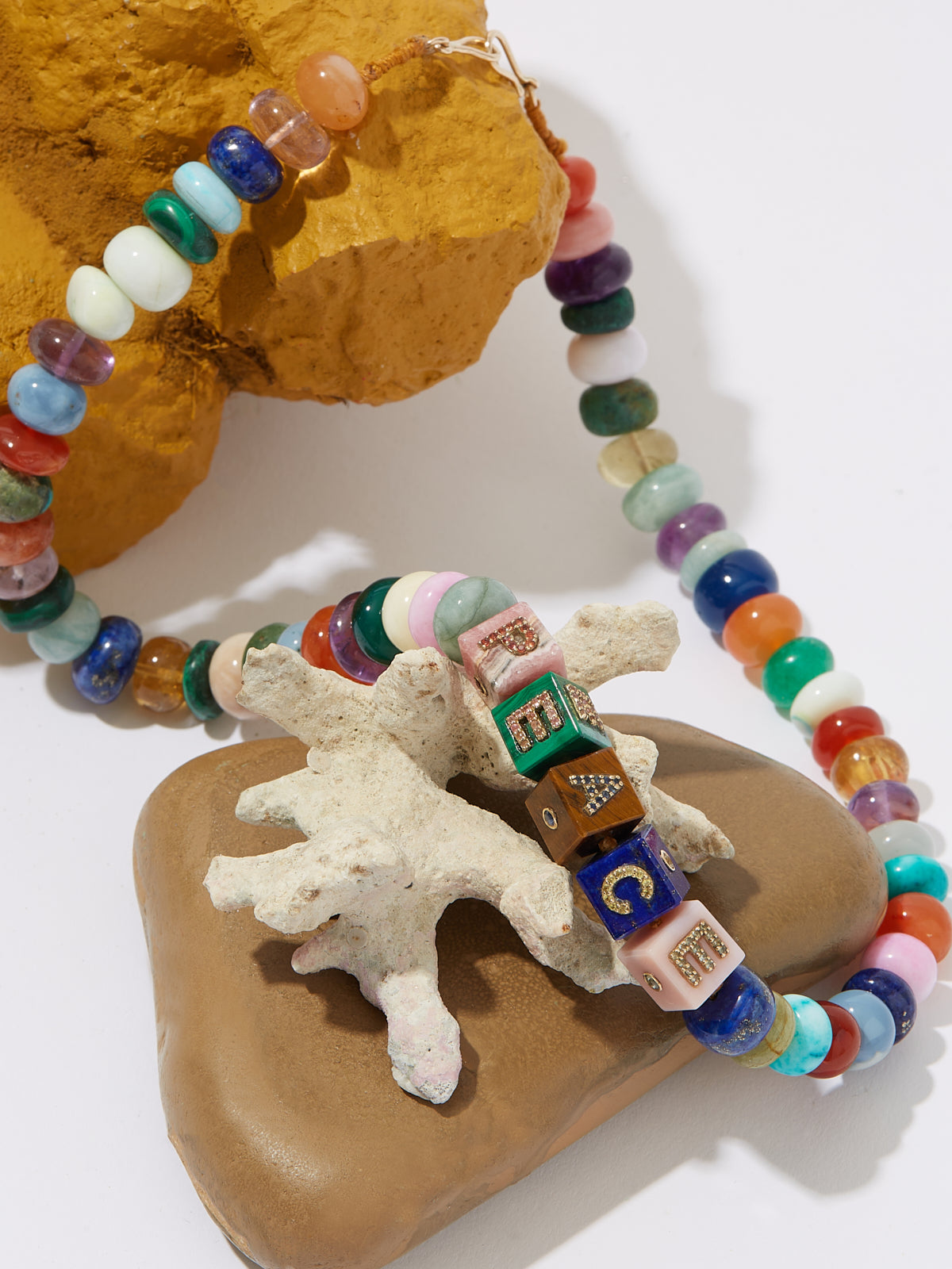 Cubix Peace Necklace Multicolored