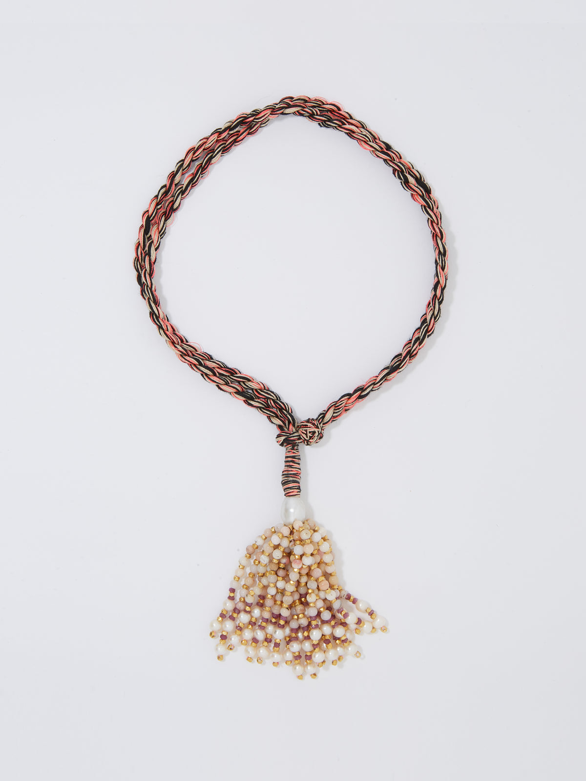 Pompom choker necklace